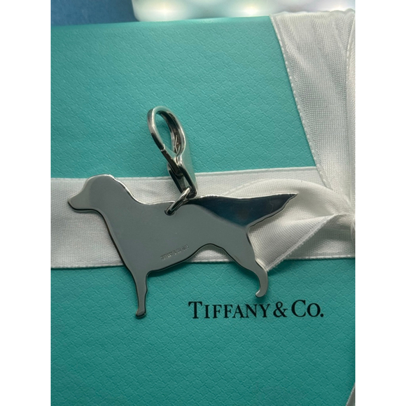 Tiffany & Co. Silver Dog key chain. - Picture 1 of 5